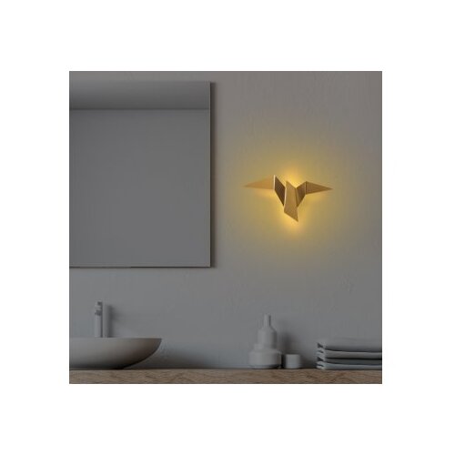 Opviq LED stenska svetilka v zlati barvi Pacali &amp;ndash; Slike