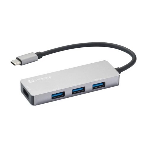Sandberg USB HUB 336-32 USB-C na 1xUSB3.0+3x2.0 USB Cene
