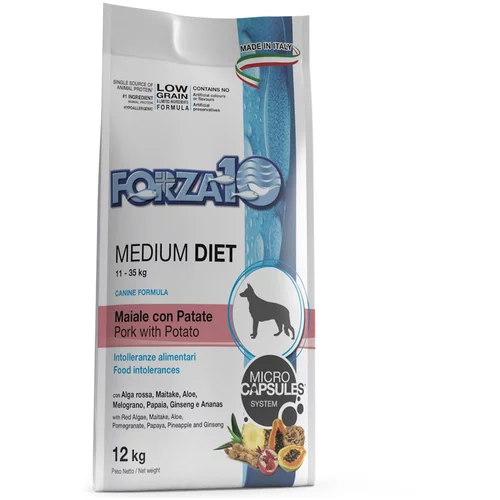 Forza10 Diet Dog Forza 10 Medium Diet Low Grain s svinjino - 12 kg