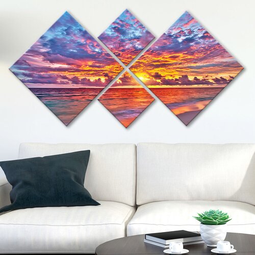 Wallity slika 4MDF387692950, ​​​​60x115 cm, 4 dijela Cene