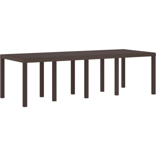 VidaXL Vrtni stol smeđi 250x100x73 cm Polipropilen, Vrtni stol smeđi 100x100x73 cm Polipropilen, Vrtni stol smeđi 150x100x73 cm Polipropilen Slike