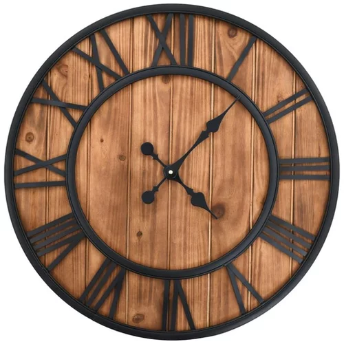  Starinska stenska ura s Quartz gibanjem les in kovina 60 cm XXL