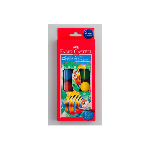 Faber Faber-Castell: Set akvarela od 12 komada s diskovima od 24 mm Cijene
