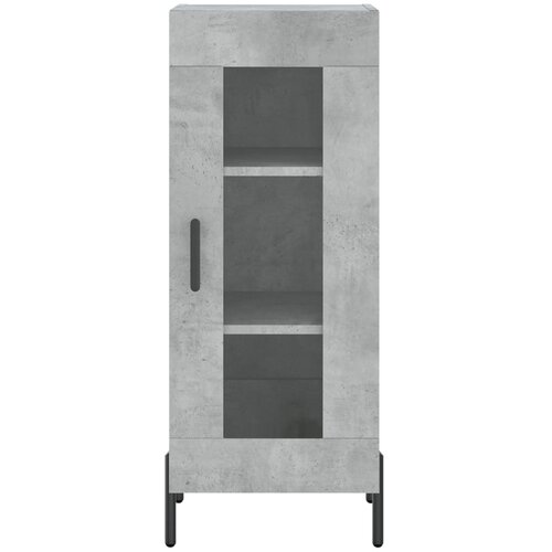  Visoka komoda siva betona 34,5x34x180 cm od konstruiranog drva Slike