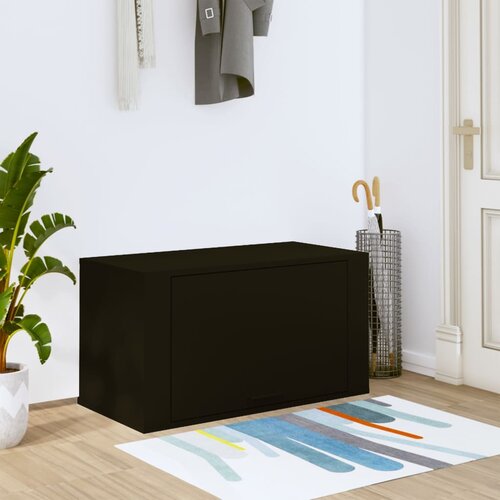 vidaXL Zidni ormarić za cipele crni 70 x 35 x 38 od konstruiranog drva Cijene
