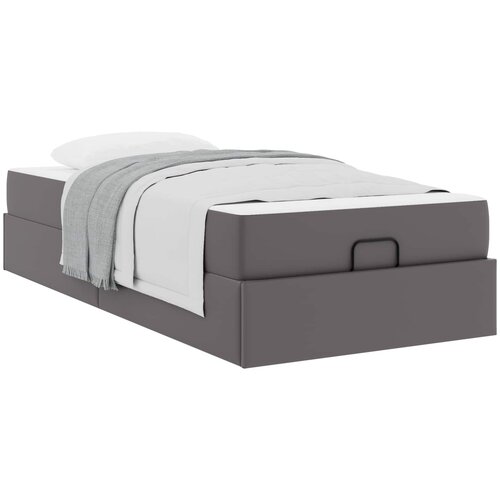  Okvir kreveta s madracem Ostalo 2 kom. Siva PVC 100 x 200 cm Slike