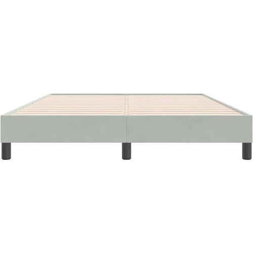 VidaXL Okvir kreveta bez madraca svijetlo sivi 160x220 cm bar&amp;scaron;un Slike