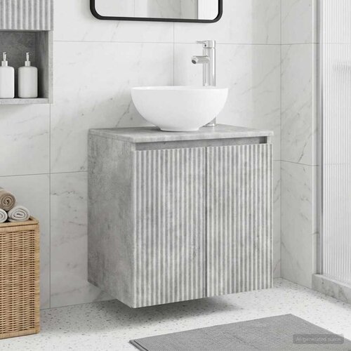  Umivaonik s policom Betonska siva 49,5 x 41 x 64,5 cm Cene