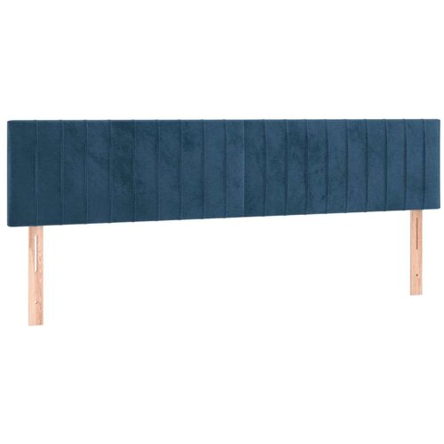  Uzglavlje tamnoplavo 180x5x78/88 cm bar&amp;scaron;unasto Slike