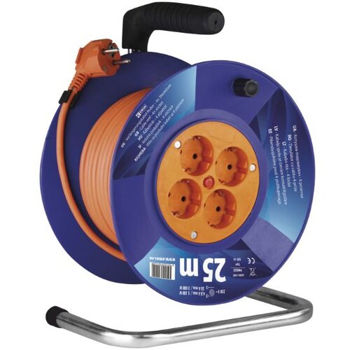 Emos ROLETA - PVC VODNIK 25M H05VV-F 3X1.5 4 &amp;Scaron;UKO VTIČNICA IP20 Slike