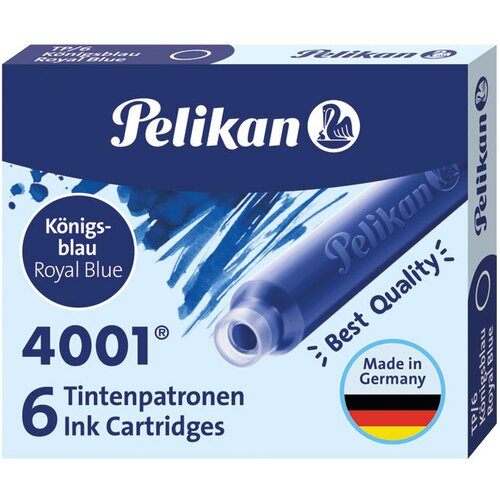  Tinta za nalivpero patrone pk6 4001 pelikan 301176 plava Slike