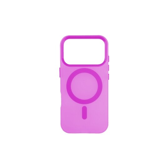  Silikonska futrola Magsafe FLURO COLOR Iphone 17 Pro ROZE Slike