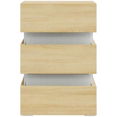 VidaXL led noćni ormarić boja hrasta sonome 45 x 35 x 67 od iverice Slike
