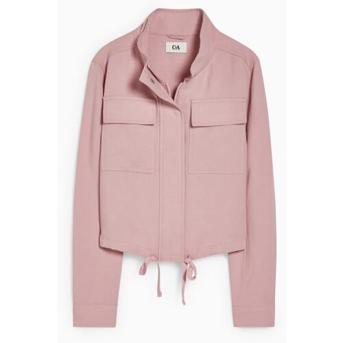 CA ženska jakna, sa stojećom kragnom, casual, roze Cene