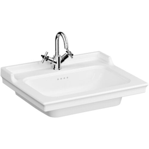 Vitra 7801-003-0001 Ricordi 65 x 53 cm keramični umivalnik z odprtino za armaturo retro izgleda Cene