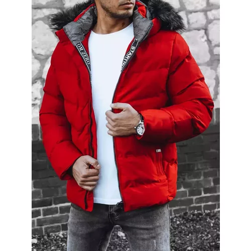 DStreet Red TX4289 men's winter quilted jacket