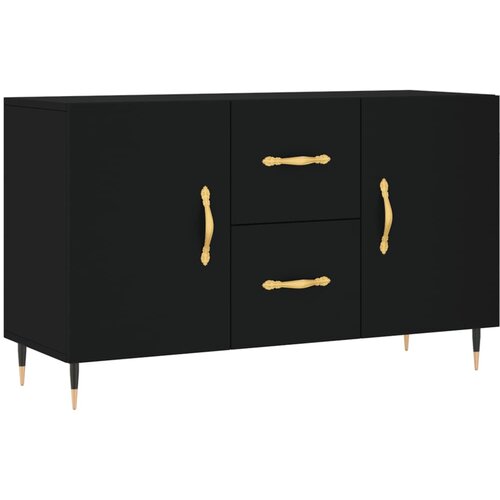 Maison Chic Komoda - Predalnik črno 100x36x60 cm inženirski les, (21716481) Cene
