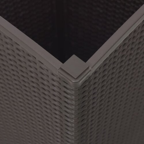  Vrtne sadilice 4 kom smeđe 32,5 x 32,5 x 57 cm od PP-a Slike