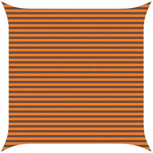 vidaXL Sončno platno Oranžna in Rjava 4 x 4 m 100% poliester Oxford, (5000241184) Cene