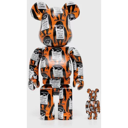Medicom Toy Ukrasna figurica Be@rbrick Monkey Sign Orange 100% & 400% 2-pack
