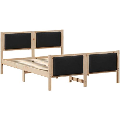 vidaXL Konstrukcija postelje z vzglavjem Črna 160 x 200 cm blago, (5000084405) Cene