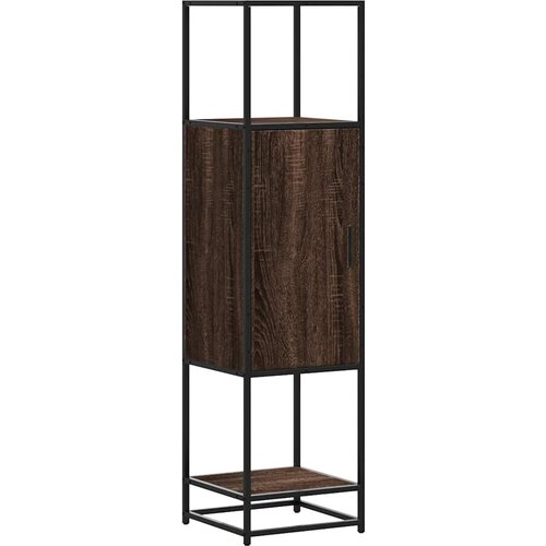 Maison Chic Visoka omara - Komoda - Predalnik rjavi hrast 35,5x35x139 cm inž. les in kovina, (21719521) Cene