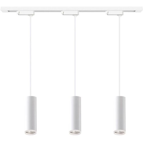 Viseći luster na sajli u &amp;scaron;inskom sistemu PIPE 3xGU10/10W/230V, bela Slike