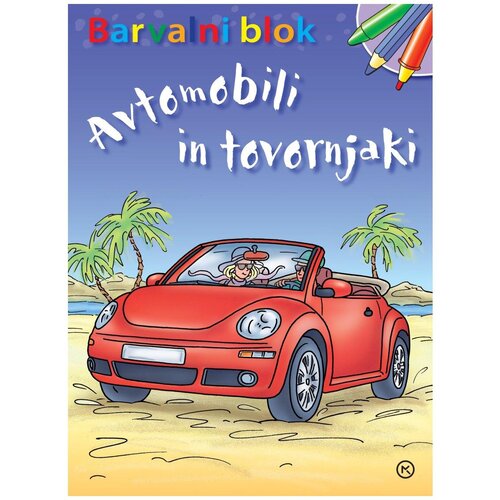 Mladinska Knjiga MKZ barvalni blok avtomobili in tovtornjaki Cene
