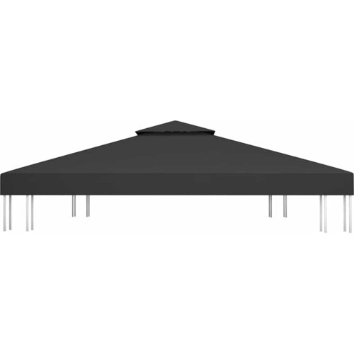  Pokrov za sjenicu s 2 razine 310 g/m&amp;sup2; 4 x 3 m crni Slike
