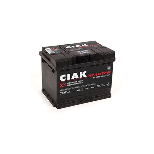 Akumulator CIAK Starter 12V242x175x175 D+ 65Ah Slike