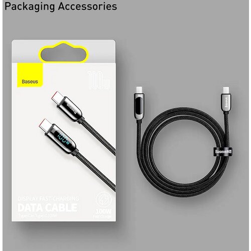 Baseus Kabel Fast Charging Type-C na Type-C 100W crni 1m Cene