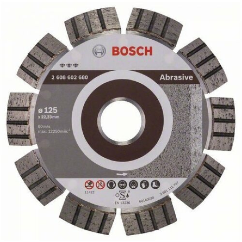 Bosch dijamantska rezna ploča best for abrasive 2608602680, 125 x 22,23 x 2,2 x 12 mm Cene