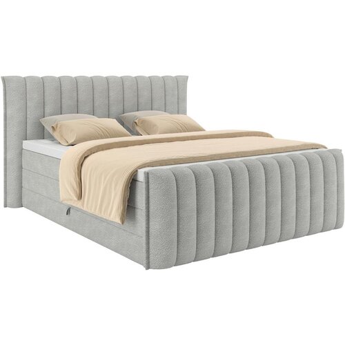 Premium Living Postelja Boxspring Lina, Svetlo Siva, 180x200 Cene