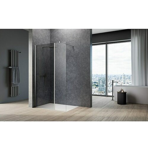 CAMARGUE Meran Mix & Match Tuš stena W2 (Š x V: 57 x 200 cm, Prevlečena, Siva) Cene