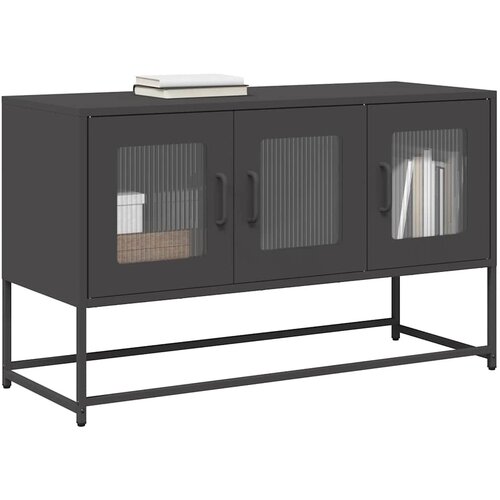 TV ormarić crni 100,5x39x60,5 cm hladno valjani čelik Cijene