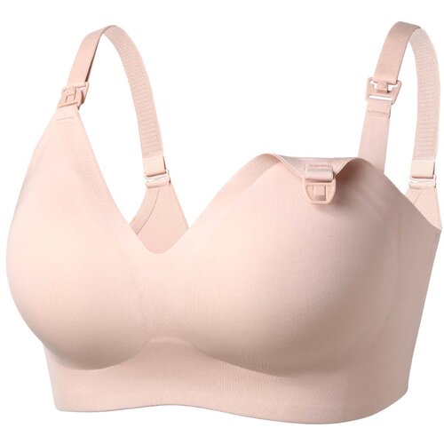 Momcozy nedrček za dojenje ultra-soft seamless yn21 oyster pink Cene