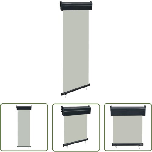  The Living Store Balkonska stranska tenda 60x250 cm siva - Balkonska Stranska Tenda, (21742810) Slike