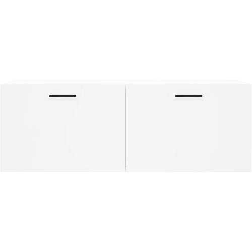  Zidni ormarić bijeli 100 x 36,5 x 35 cm od konstruiranog drva Slike