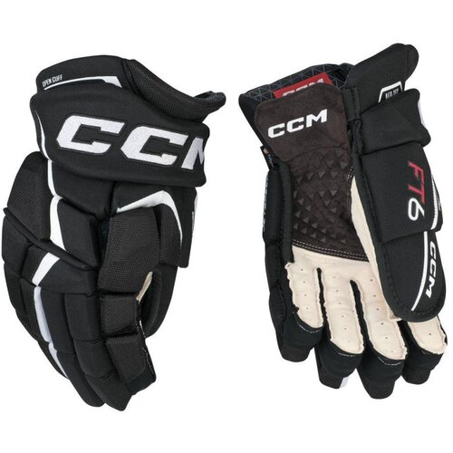 CCM Hokejske rokavice JetSpeed FT6 Junior, črno-bele, velikost: 11, (20782349) Cene