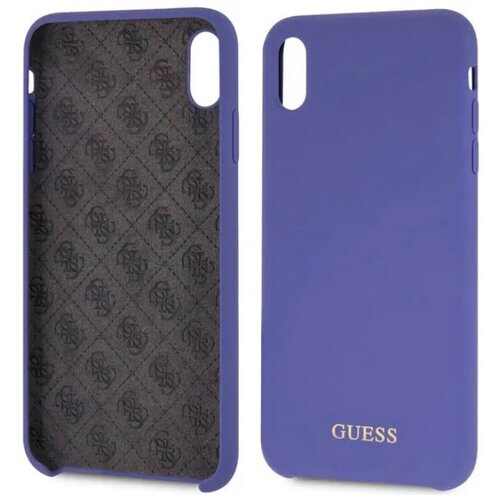 Guess Maska Faceplate iPhone XS Max ljubičasta Slike
