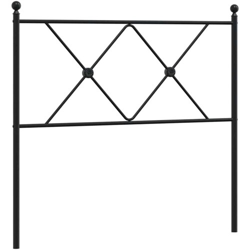  Metalno zamjensko uzglavlje crno 90 cm Slike