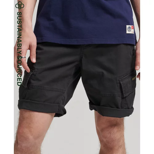 Superdry Kratke hlače & Bermuda VINTAGE CORE CARGO SHORT Črna