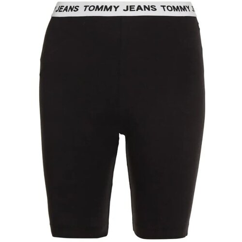 Tommy Hilfiger Jeans Tommy Jeans Shorts - TJW LOGO WAISTBAND CYCLE SHORT black Cene