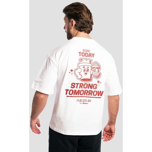 GymBeam shaker boxy t-shirt white 112201 Slike