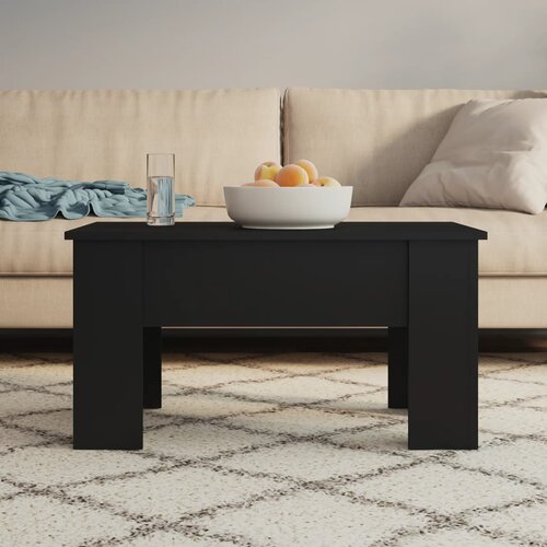 Stolić za kavu crni 79 x 49 x 41 cm od konstruiranog drva Cijene