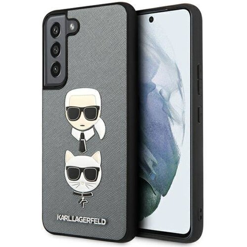 Karl Lagerfeld Originalen ovitek KLHCS22MSAKICKCSL za Samsung Galaxy S22 Plus 5G siva za&amp;scaron;čita - Heads Slike