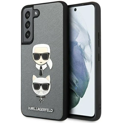 Karl Lagerfeld Originalen ovitek KLHCS22MSAKICKCSL za Samsung Galaxy S22 Plus 5G siva zaščita - Heads