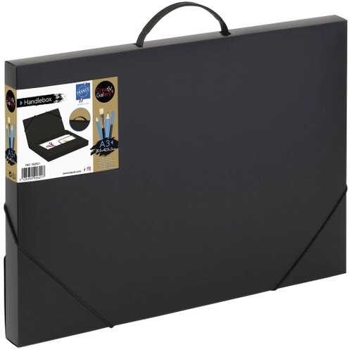Viquel Fascikla za crteže A3 &amp;quot;Handlebox&amp;quot; sa ručkom crna Slike