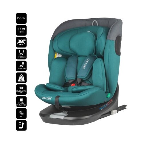 Coccolle Atira - Auto-Sedi&amp;scaron;te iSize 40-150 cm - Plavo ( 10231 ) Slike