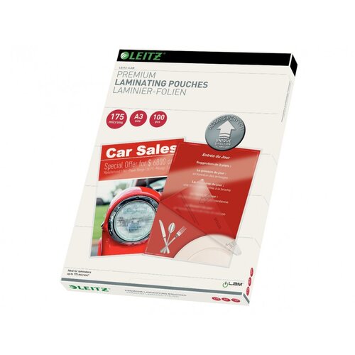  Žepki za plastificiranje leitz a3 175mic s smernimi pu&amp;scaron;čicami 1/100 74900000 LEITZ APARATI Slike